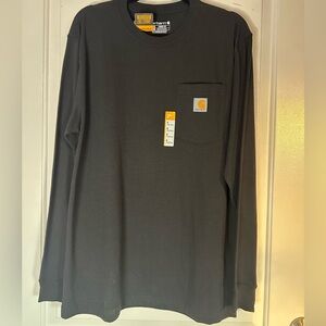 Carhartt Men's Heavyweight Loose Fit Long Sleeve Tee ~ black